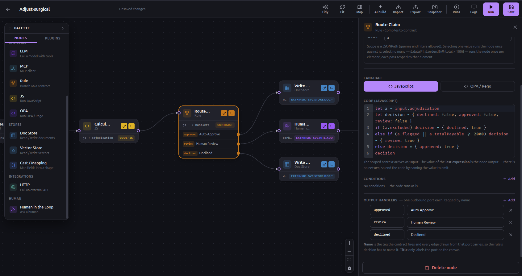 decision routes